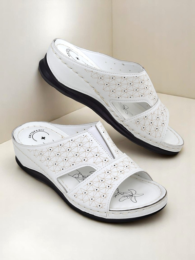 Royalfashion Damen Pantoletten mit dicker Sohle Nova Step