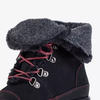 OUTLET Schwarze Miratorg-Arbeitskleidung mit Schnürung für Damen - Schuhe