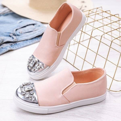 OUTLET Pink Slip on mit dekorativem Zeh Theodara - Footwear