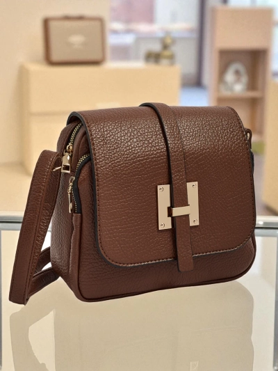 Royalfashion Vielseitige quadratische Tasche aus Öko-Leder