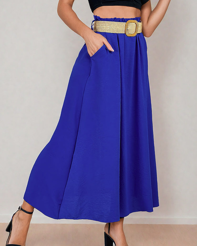 Royalfashion Damen Midirock mit Gürtel