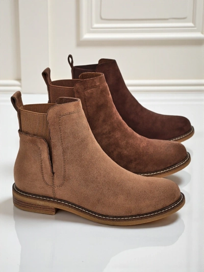 Damen Stiefeletten im Chelsea-Stil aus Öko-Wildleder Veysi