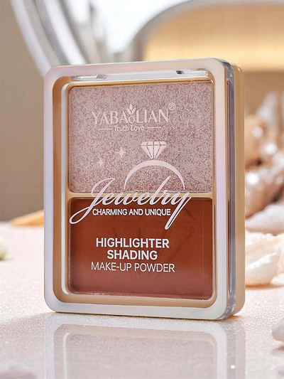 Textmarker- und Bronzer-Puderpalette