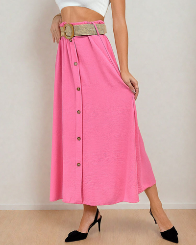 Royalfashion Damen Midirock mit Gürtel