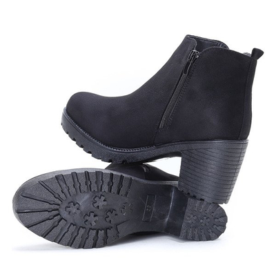 Czarne botki na słupku Nightcall - Obuwie