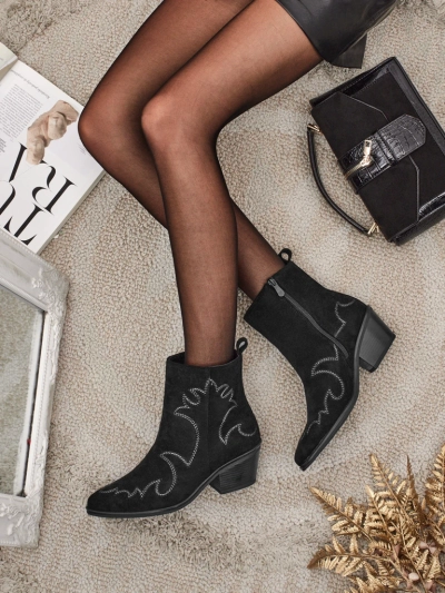 Velvet Ash Damen Cowboystiefel – mit Absatz