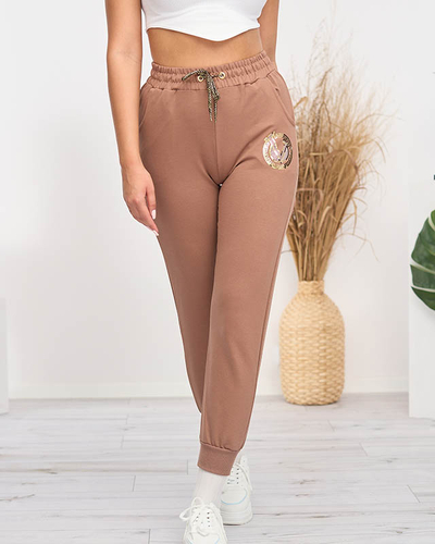 Braune Jogginghose für Damen - Kleidung