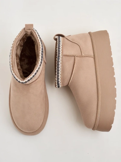 Royalfashion Damen Kurzstiefel a'la Schneestiefel Xoalla