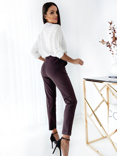 Royalfashion Dunkelbraune Damen Treggings