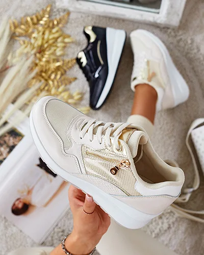 Royalfashion Sportliche Damen-Sneaker aus Nentas-Katzenleder