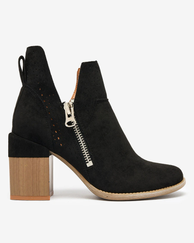 Royalfashion Schwarzer durchbrochener Stiletto-Stiefel Veviret