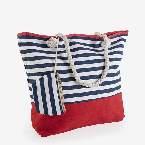 Кольорова жіноча сумка в смужку