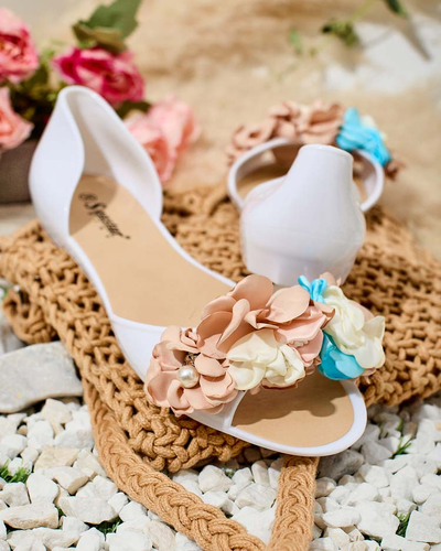 Royalfashion Gummiballerinas mit Blume Koddies