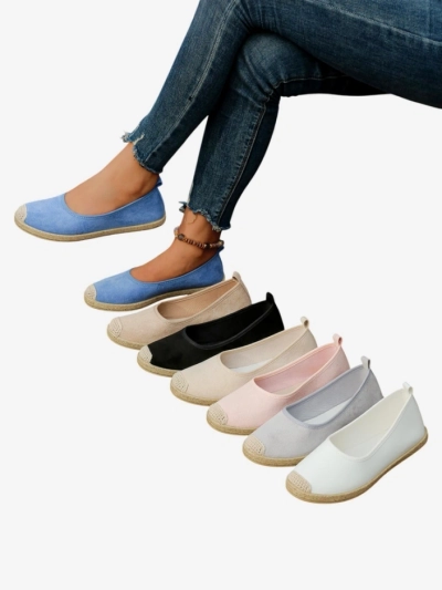 Royalfashion Damen Eco-Suede Espadrilles Aroles