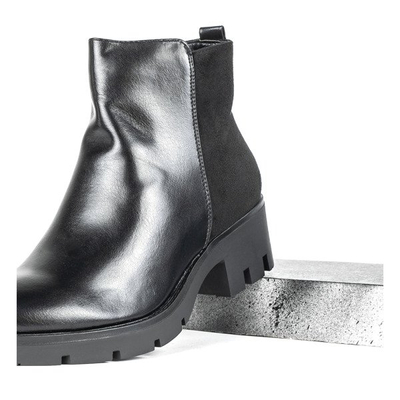 Aprilia schwarze flache Stiefeletten - Schuhe