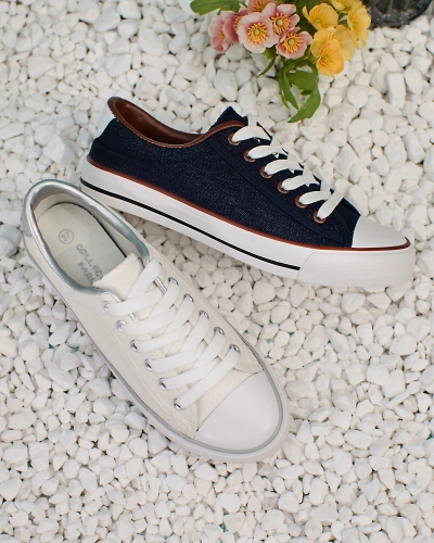 Royalfashion Marineblaue Damen Gumpy Sneakers