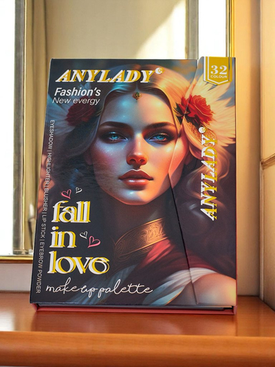 ANYLADY Kompakt Make-up-Palette – Lidschatten, Kontur, Lippen – 32 Farbtöne