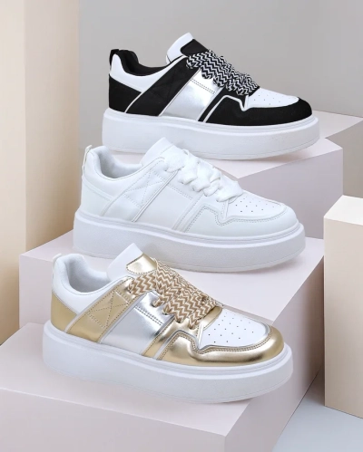 Royalfashion Damen Plattform Sportsneakers Gevigos