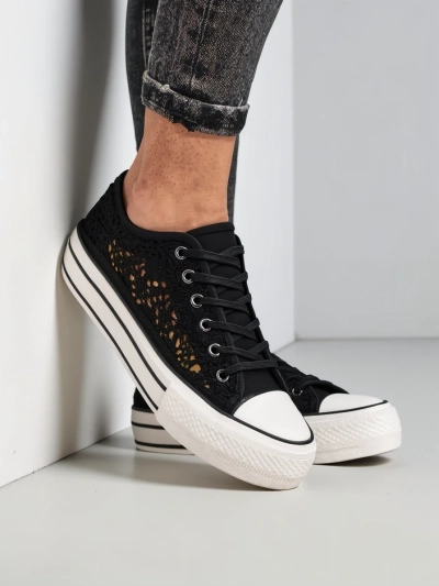 Royalfashion Damen perforierte Sneaker Nizzet
