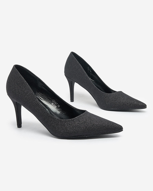 Royalfashion Жіночі туфлі-човники на шпильці з блискітками Matomliso