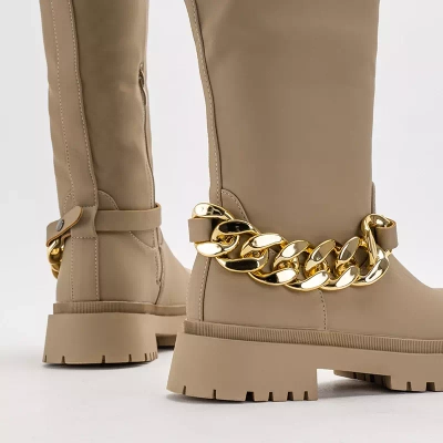 OUTLET Beige Damen Filusio Kniestiefel - Schuhe