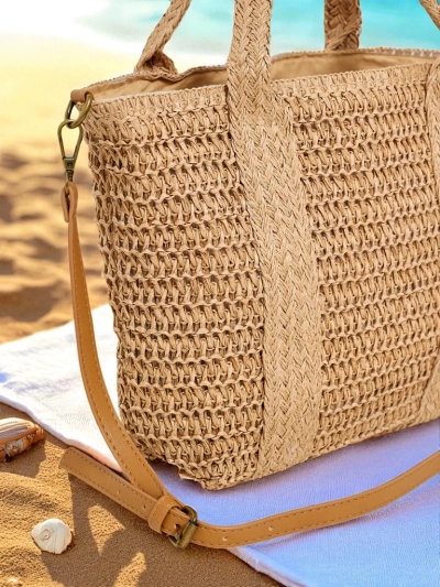 Royalfashion Große Strohtasche für Damen Bella Paglia