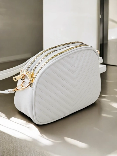 Royalfashion Oval kleine Damenhandtasche aus Öko-Leder