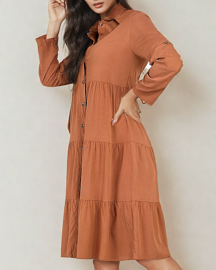 Royalfashion Damen Midikleid