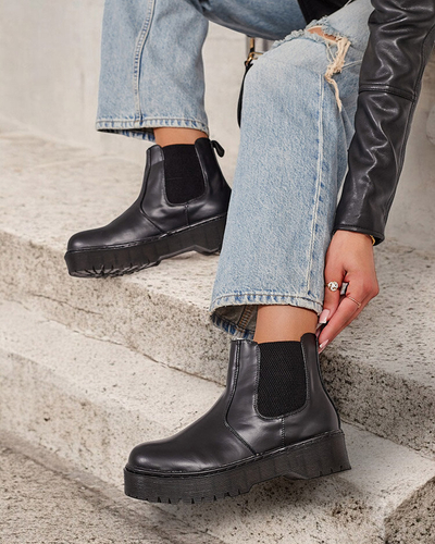 Royalfashion Damen eko Leder Movitas Stiefel