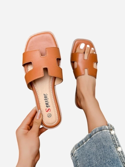 Royalfashion Damen flache Sandalen Eval