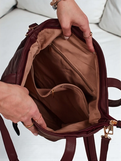 Damen Shopper Handtasche aus Öko-Leder mit Prägung Raven Drift