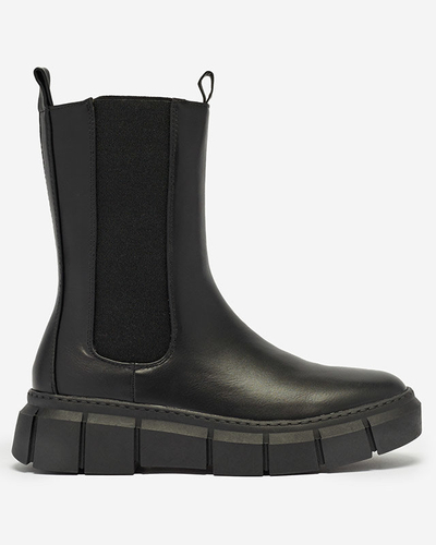 Damen Plateaustiefel in schwarz Couell- Footwear