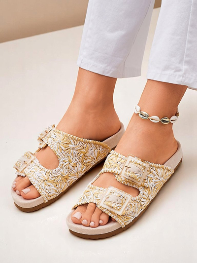 Royalfashion Damen-Sandalen mit Schnallen Samorra