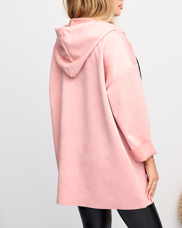 Damenjacke aus Öko-Wildleder in Rosa - Kleidung