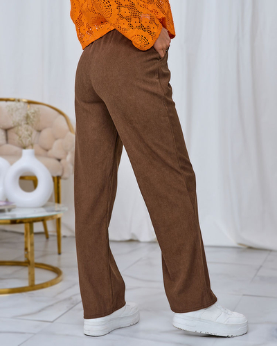 Royalfashion Braune Damen-Cordhose