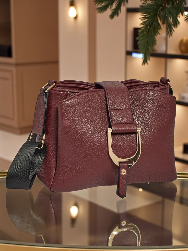 Kleine Damenhandtasche aus Öko-Leder Violes