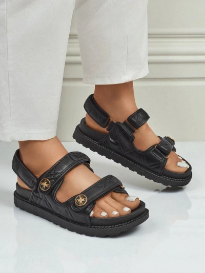 Royalfashion Damen-Sandalen mit dickerer Sohle Vivere