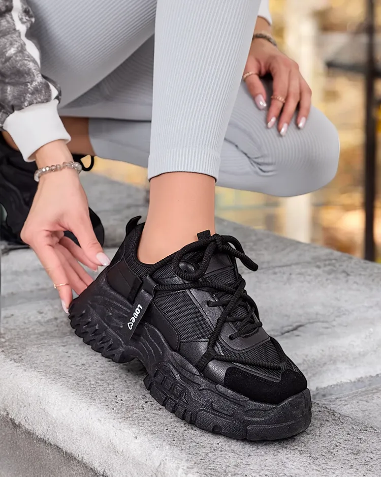 Royalfashion Damen Plateau Turnschuhe Bereya