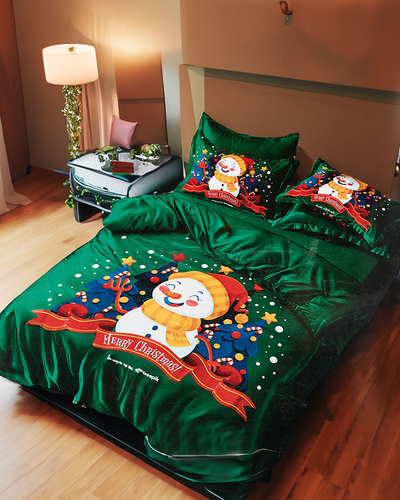 Royalfashion Weihnachtsbettwäsche 140x200 4er Set