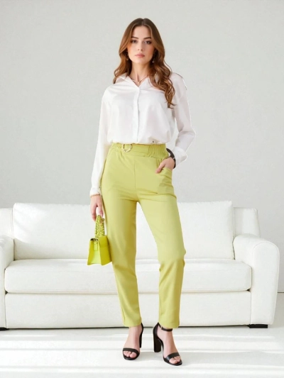 Elegante Goldene Hose Kaliope Hellgelb