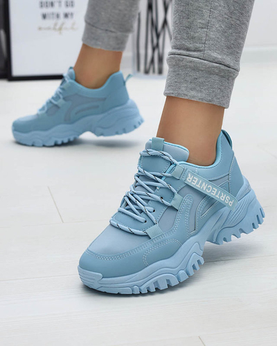 Blaue Damen-Sneaker-Sportschuhe Evilpo- Footwear