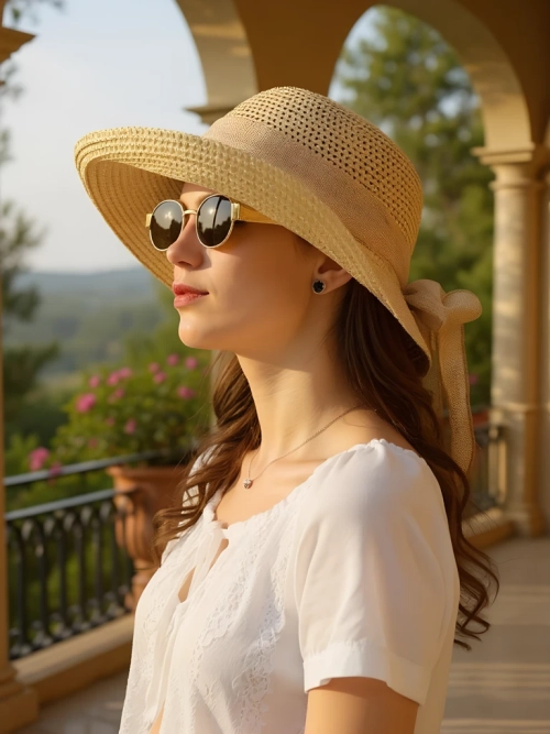 Royalfashion Солом'яний капелюх для жінок Grace Ribbon