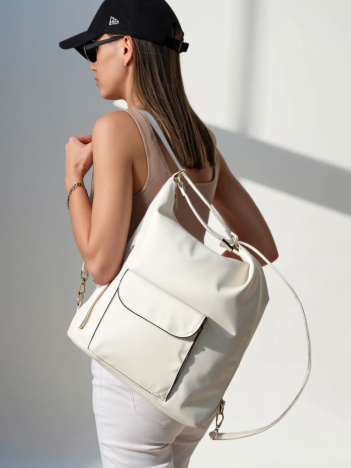 Royalfashion Damenhandtasche aus umweltfreundlichem Wildleder mit Tasche