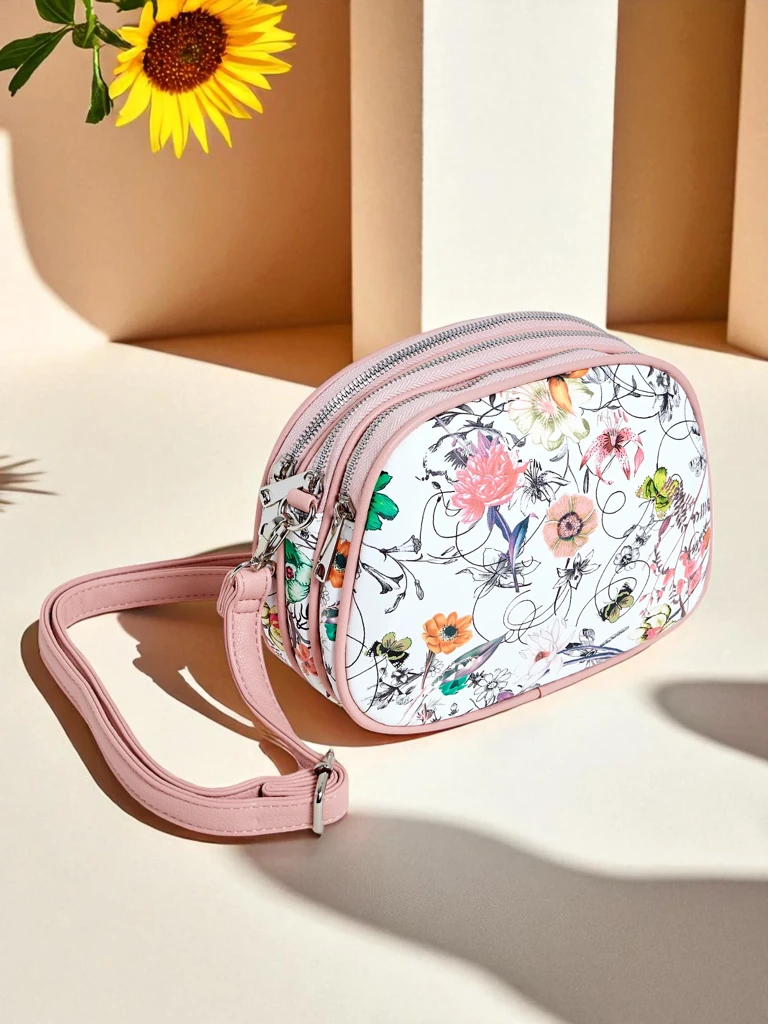 Royalfashion Kleine Damenhandtasche aus Öko-Leder Floriana