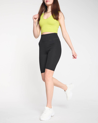 Schwarze Radleggings für Damen - Kleidung