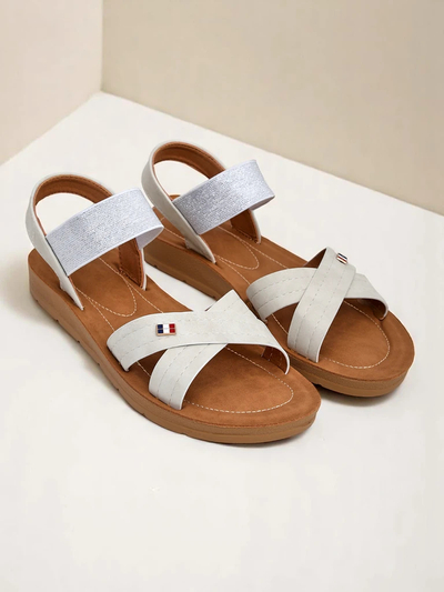 Royalfashion Damen Sandalen mit elastischen Riemen Zerefis