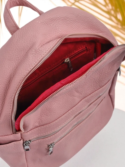 Aurelia Rosa – Damenrucksack Królewska Moda aus Öko-Leder, groß für A4