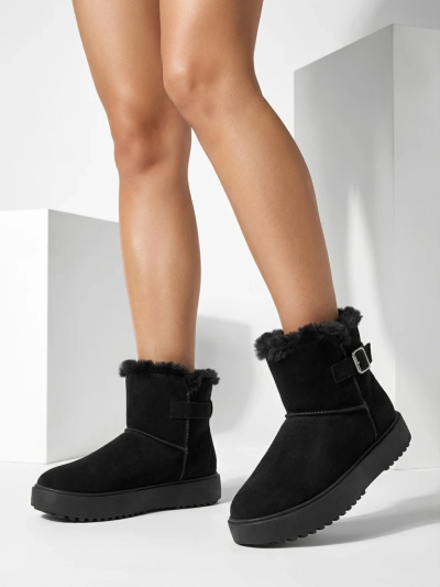 Royalfashion Kurze Damenstiefel im Schneestiefel-Stil Winter Crest