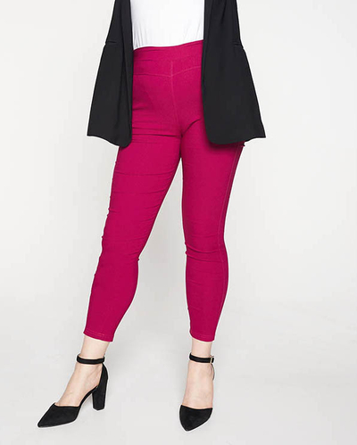 Fuchsia Damen-Treggings in ÜBERGRÖSSE - Kleidung