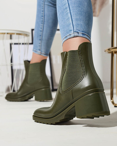 Dunkelgrüne Damenstiefel Caldala- Footwear